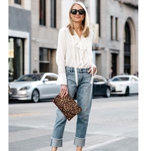 🔴1 S LEFT🔴NWT Blouse Elegant Ruffle Pintuck